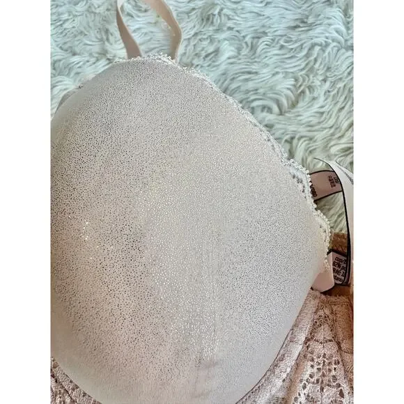 Victorias Secret Rose Gold Dream Angels Lightly Lined Demi Bra 36D - Picture 9 of 10